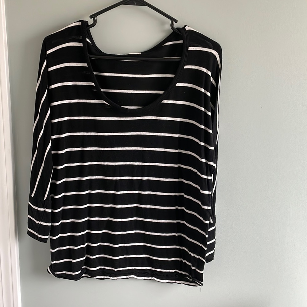 Black and white shirt